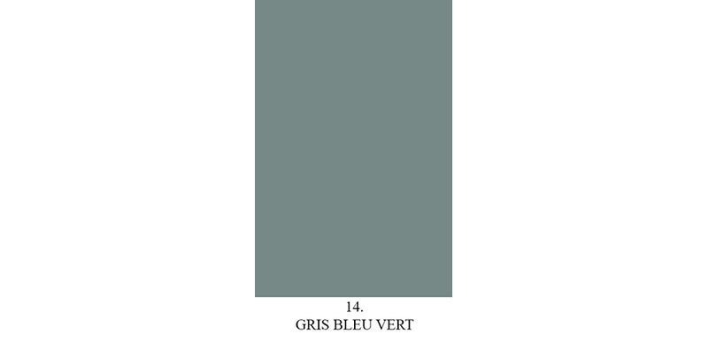 Echantillon de peinture mate "Gris Bleu Vert" n° 14