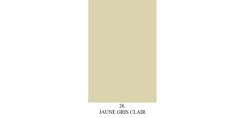 Echantillon de peinture mate "Jaune Gris Clair" n° 26