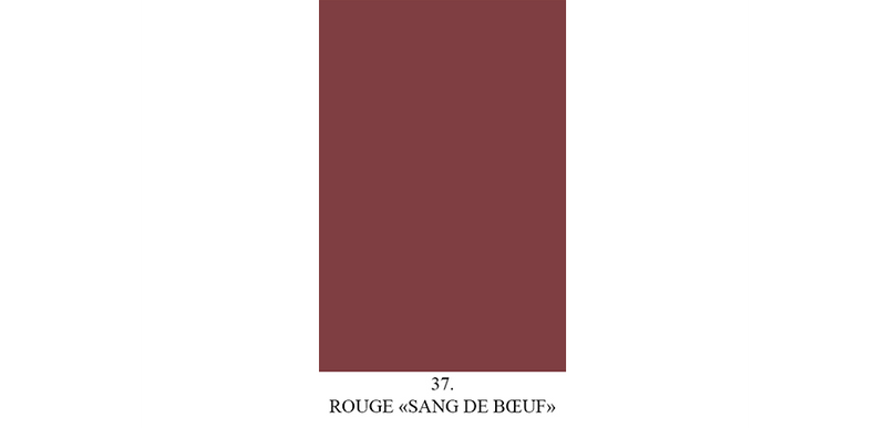 Echantillon de peinture mate "Rouge Sang de Bœuf" n° 37