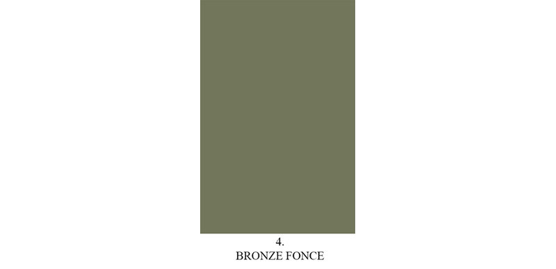 Matt paint sample "Bronze Foncé" n°4