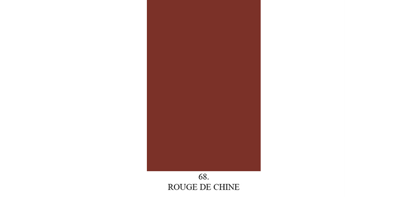 Echantillon de peinture mate "Rouge de Chine" n° 68