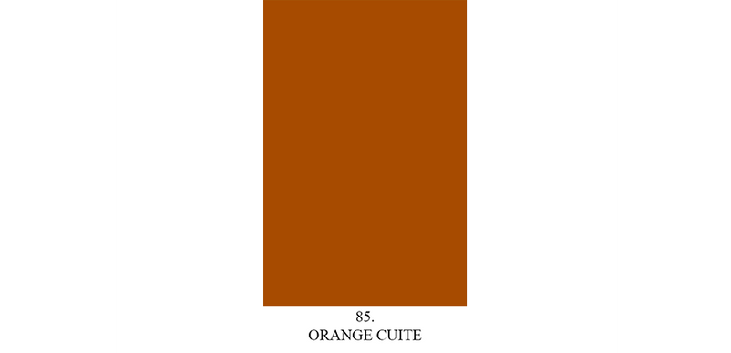 Matt paint sample "Orange Cuite"