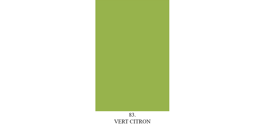 Matt paint sample "Vert Citron"